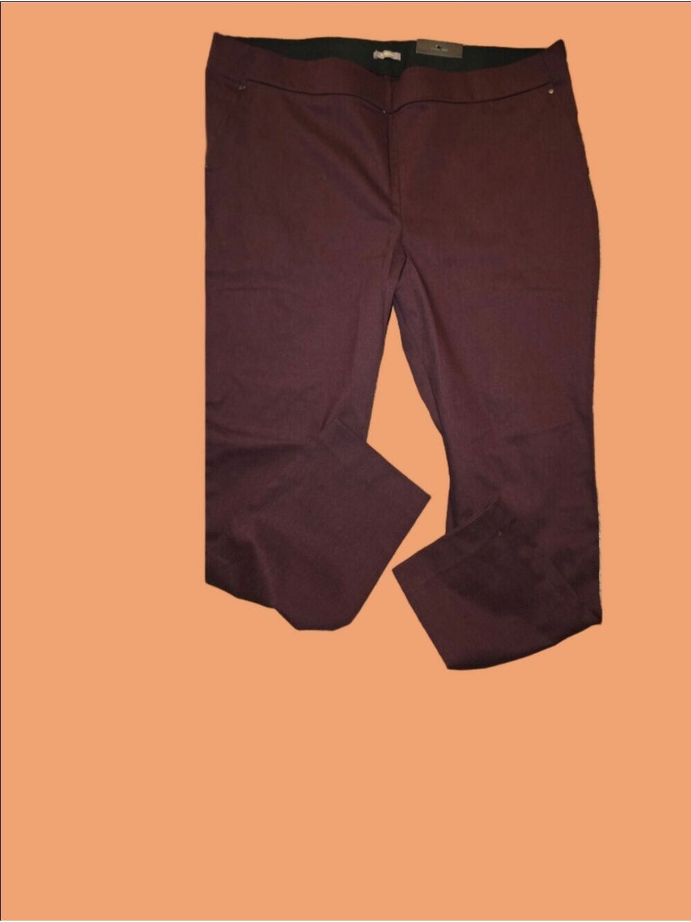 4/$67 Deal! Nwt Maurices Wine Burgundy Cropped Dress Pants